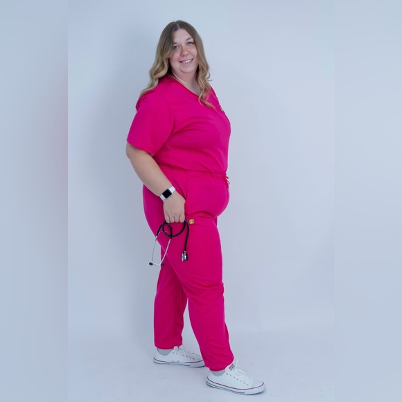 XXL Size Top and Jogger Scrub Set - Picture 6 of 11